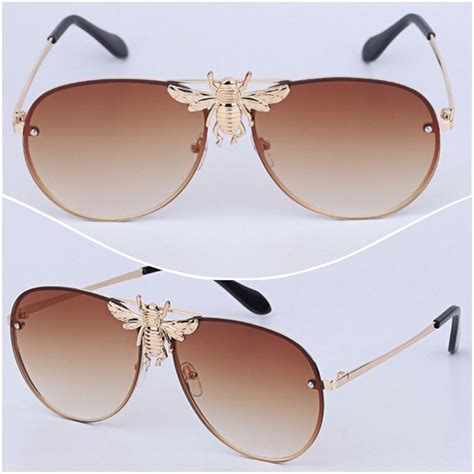 bee sunglasses gucci|gucci unisex sunglasses.